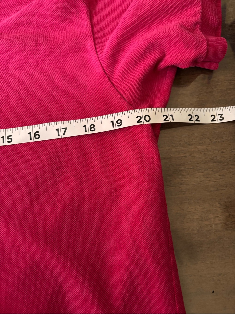100% Cotton Lacoste Women’s Hot Pink Large Polo Shirt 2000s Y2K - Picture 4 of 5